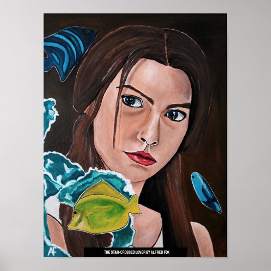 Die Star Crossed Lover Malerei von Alfred Fox Poster (Vorne)