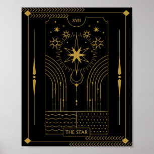 Die Star Tarot Card Art, Celestie Poster
