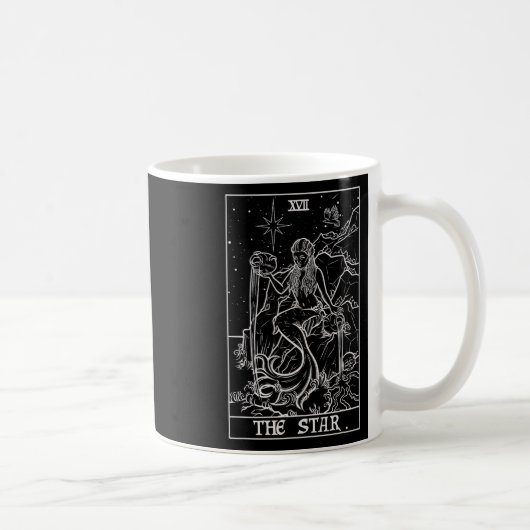 Die Star Tarot Card Halloween Meerjungfrau Gotisch Kaffeetasse (Rechts)