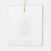 Die Star Tarot Card Halloween Meerjungfrau Gotisch Keramikornament (Links)