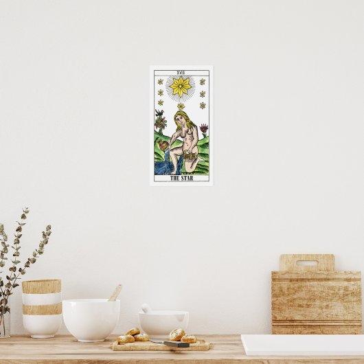 Die Star-Tarot-Karte Poster (Küche)