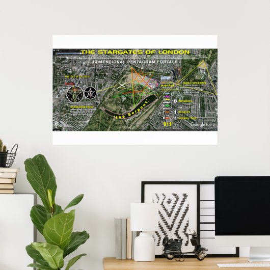 Die Stargates von London Poster (Heimbüro)