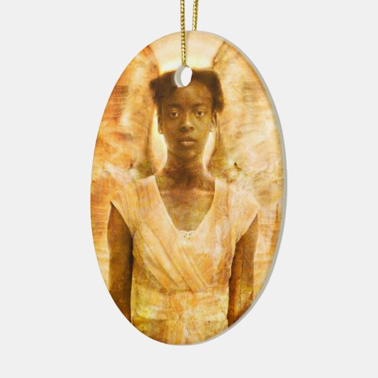 Die Stärke der Engel Keramik Ornament (Links)