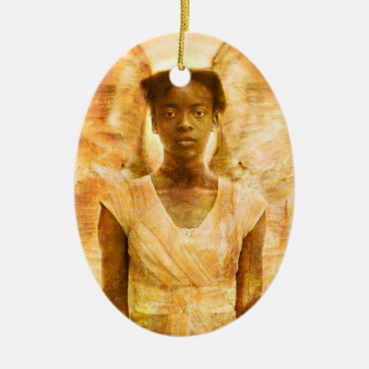 Die Stärke der Engel Keramik Ornament (Vorne)