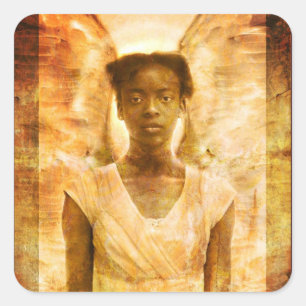 Die Stärke der Engel Quadratischer Aufkleber