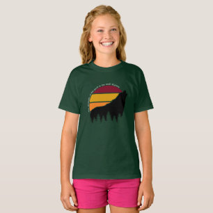 Die Stärke des Rudels ist der Wolf Retro-Sonnenunt T-Shirt