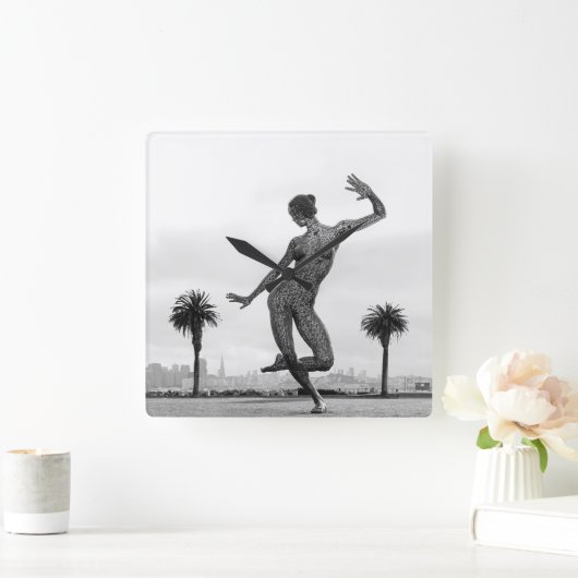 Die Stärke einer Frau Quadratische Wanduhr (Zuhause)