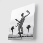 Die Stärke einer Frau Quadratische Wanduhr (Winkel)