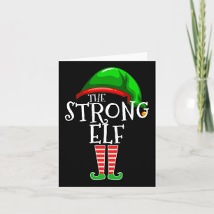 Die starke Elf Familie Matching Group Weihnachten Karte