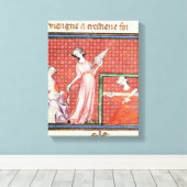 Die starke Frau der Schriften Leinwanddruck (Insitu (Holzboden))