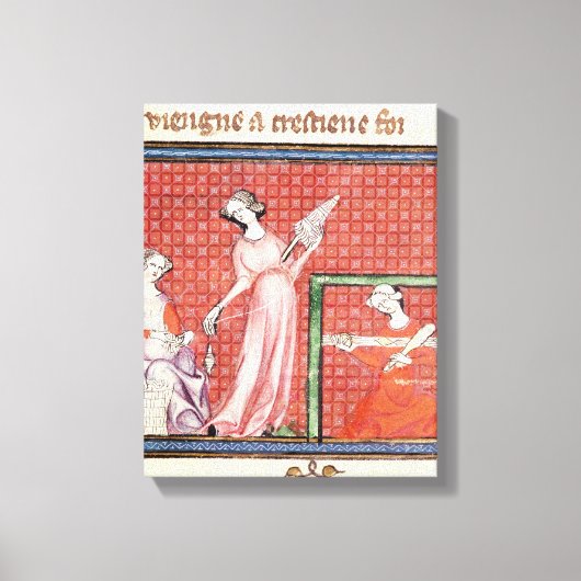 Die starke Frau der Schriften Leinwanddruck (Vorderseite)