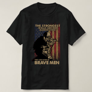die stärksten Mauern sind aus tapferen Männerveter T-Shirt
