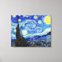 DIE STARRENNACHT VAN GOGH WRAPPED CANVAS ART DRUCK