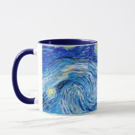 Die Starry Night Van Gogh trinkt Tasse (Links)