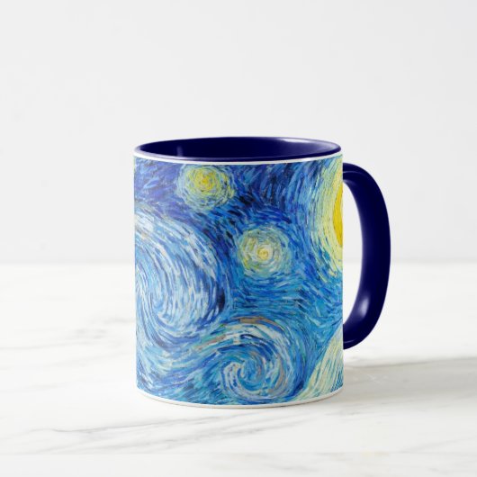 Die Starry Night Van Gogh trinkt Tasse (VorderseiteRechts)