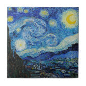 Die Starry Night Vincent Van Gogh Keramik Tile Fliese (Vorderseite)