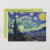 Die Starry Night Vincent Van Gogh Postkarte (Vorne/Hinten)