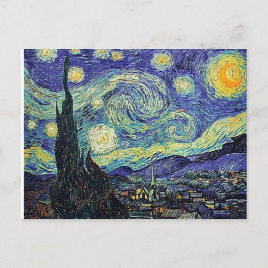 Die Starry Night Vincent Van Gogh Postkarte (Vorderseite)
