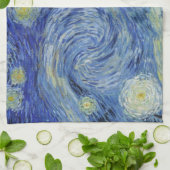 Die Starry Night von Van Gogh Geschirrtuch (Gefaltet)