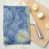 Die Starry Night von Van Gogh Geschirrtuch (Viertel Falte)