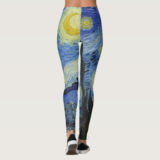 Die Starry Night von Van Gogh Leggings (Rückseite)