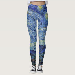 Die Starry Night von Van Gogh Leggings
