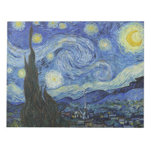Die Starry Night von Van Gogh Notizblock