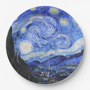 Die Starry Night von Van Gogh Pappteller