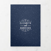 Die Starry Night Wedding Suite Dreifach Gefaltete Einladung (Cover)
