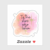 Die Stars, die ACOTAR hören Aufkleber (Blatt)