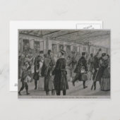 Die Stationierung der Königsmarine von Kiel Postkarte (Vorne/Hinten)