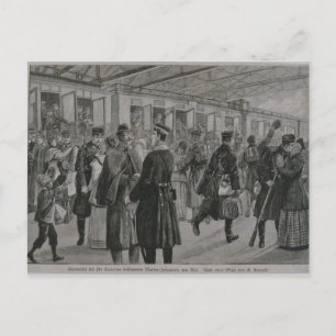 Die Stationierung der Königsmarine von Kiel Postkarte