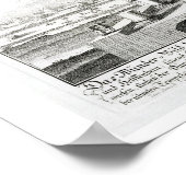 Die Statue des Olympischen Zeus von Phidias, Platt Poster (Ecke)