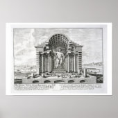 Die Statue des Olympischen Zeus von Phidias, Platt Poster (Vorne)