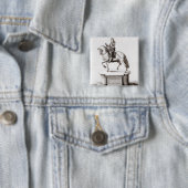Die Statue von König Charles an Charing Kreuz Button (Beispiel)