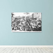 Die Staus in Paris Leinwanddruck (Insitu (Holzboden))