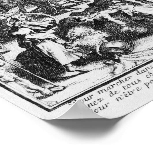 Die Staus in Paris Poster (Ecke)