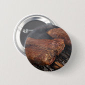 Die Steaks, die Grill grillen, grillt Fleisch Button (Vorne & Hinten)