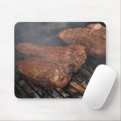 Die Steaks, die Grill grillen, grillt Fleisch Mousepad (Mit Mouse)