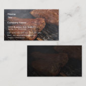Die Steaks, die Grill grillen, grillt Fleisch Visitenkarte (Vorne/Hinten)