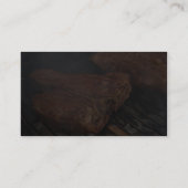 Die Steaks, die Grill grillen, grillt Fleisch Visitenkarte (Rückseite)