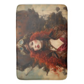 Die Steampunk-Frau Badematte (Vorderseite Vertikal)