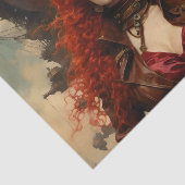 Die Steampunk-Frau Seidenpapier (Ausschnitt)