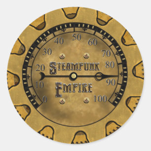 Die Steampunk Reich-Aufkleber Runder Aufkleber