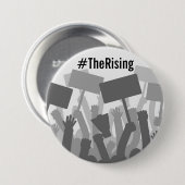 Die steigende Friedliche Protestschaltfläche Button (Vorne & Hinten)