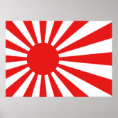 Die steigende Sonnenflagge Poster (Vorne)