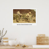 Die Steinbrecher von Gustave Courbet Poster (Küche)