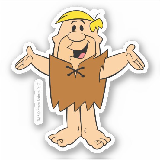 Die Steine | Barney Rubble Aufkleber (Vorderseite)