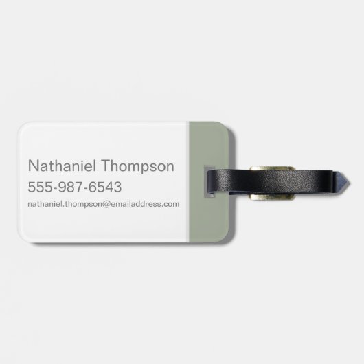 Die Steine | Barney Rubble Gepäckanhänger (Rückseite horizontal)