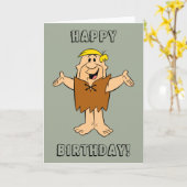 Die Steine | Barney Rubble Karte (Gelbe Blume)